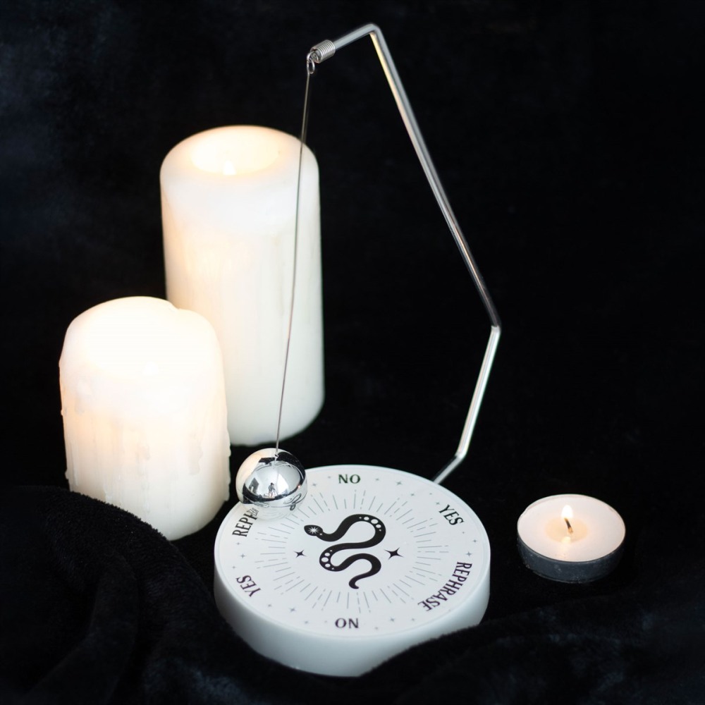 Something Different - Mystic Snake Decision Maker Pendulum - White